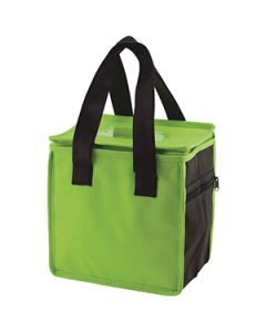 Lunch Tote Bag, 8" x 6" x 8.5" x 6", Lime/Black