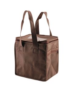 Lunch Tote Bag, 8" x 6" x 8.5" x 6", Chocolate