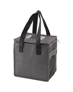 Lunch Tote Bag, 8" x 6" x 8.5" x 6", Charcoal/Black