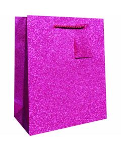 Magenta Sparkle, Gift Totes, 8" x 10" x 4"
