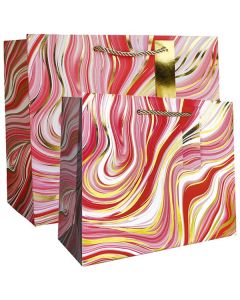 Marbleized Red, Gift Totes