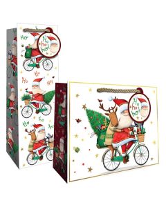 Santa Bicycle, Gift Totes