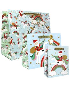 Merry Unicorns, Gift Totes