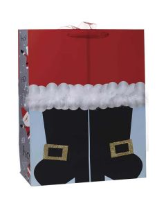 Santa Boots, Gift Totes, 17-1/2" x 14" x 7"