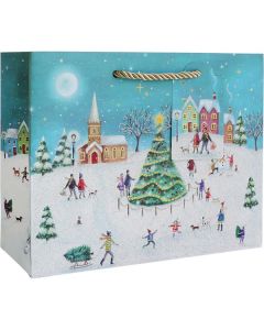 Christmas Village, Gift Totes, 12-1/2" x 10" x 5"