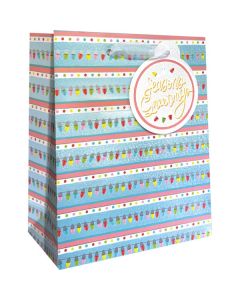 Festive Lights, Gift Totes, 8" x 10" x 4"