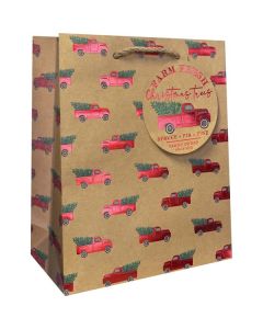 Red Pickup Truck, Gift Totes, 8" x 10" x 4"