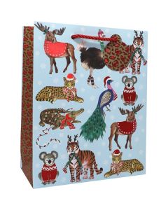 Holiday Safari, Gift Totes, 8" x 10" x 4"