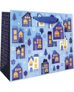 Hanukkah House, Gift Totes, 10" x 8" x 4"