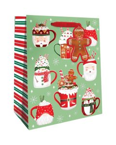 Cocoa Christmas, Gift Totes, 8" x 10" x 4"