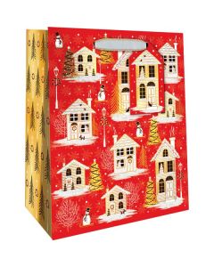 Hometown Holiday, Gift Totes, 8" x 10" x 4"