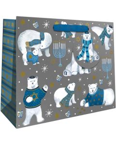 Hanukkah Bears, Gift Totes, 10" x 8" x 4"