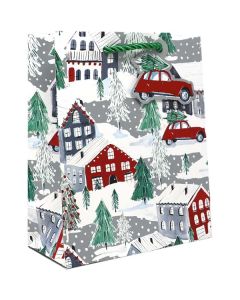 Christmas Town, Gift Totes, 6" x 7-1/2" x 3"