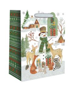 Holiday Woodland, Gift Totes, 6" x 7-1/2" x 3"