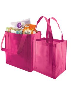 Reusable Grocery Bags, Hot Pink