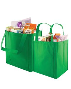 Reusable Grocery Bags, Kelly Green