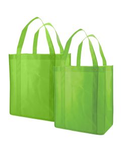 Reusable Grocery Bags, Lime Green