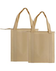 Insulated Reusable Grocery Bags, Natural