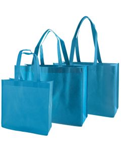 Reusable Shopping Bags, Aqua Blue