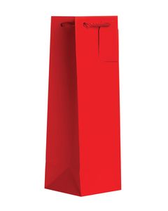 Bottle Tote Bag, Red, 4.5" x 14" x 4.5"