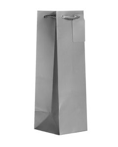 Bottle Tote Bag, Silver, 4.5" x 14" x 4.5"