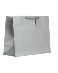 Medium Tote Bag, Silver, 12.5" x 10" x 5"