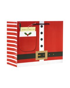 Medium Tote Bag, Santa's Naughty & Nice Collection, 12.5" x 10" x 5"