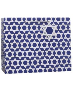 Medium Tote Bag, Shield of David Collection, 12.5" x 10" x 5"