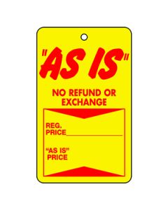 Strung Sale Price Tags, 1-3/4" x 2-7/8" - "As Is"