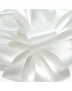 White, Double Faced Satin Ribbon