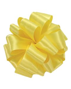 Lemon, Double Faced Satin Ribbon