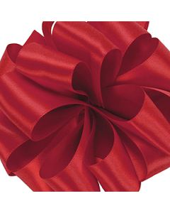 Red, Double Faced Satin Ribbon