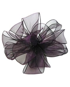 1-1/2" Aubergine, Wired Encore Ribbon