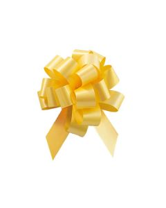 Italian Pom Style Pull Bows, Gold, 3-3/4"diameter, 3/4"ribbon