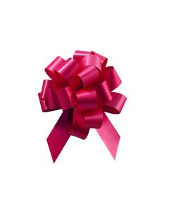 Italian Pom Style Pull Bows, Magenta, 3-3/4"diameter, 3/4"ribbon