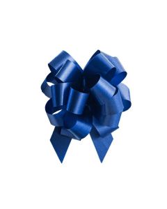Italian Pom Style Pull Bows, Royal Blue, 3-3/4"diameter, 3/4"ribbon