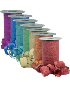 Stardust Glitter Curling Ribbon, 3/8" x 109 Yds