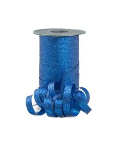 Stardust Glitter Curling Ribbon, 3/8" x 109 Yds, Royal Blue
