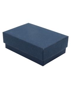 Navy Blue Kraft Jewelry Boxes, 2-7/16" x 1-5/8" x 13/16"