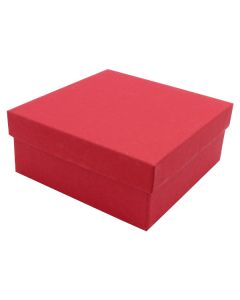 Red Kraft Jewelry Boxes, 3-1/2" x 3-1/2" x 1-1/2"