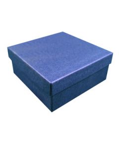 Navy Blue Kraft Jewelry Boxes, 3-1/2" x 3-1/2" x 1-1/2"
