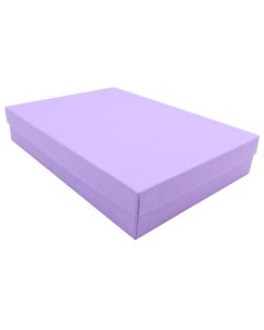 Purple Kraft Jewelry Boxes, 7" x 5" x 1-1/4"
