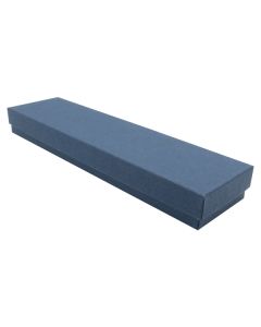 Navy Blue Kraft Jewelry Boxes, 8" x 2" x 7/8"
