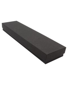 Black Kraft Jewelry Boxes, 8" x 2" x 7/8"