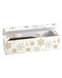 Italian Wine Packaging, 1 Bottle Box, "Alpine Snowflake"