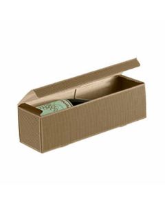 Italian Wine Packaging, 1 Bottle Box, "Tawny" Textured Rib
