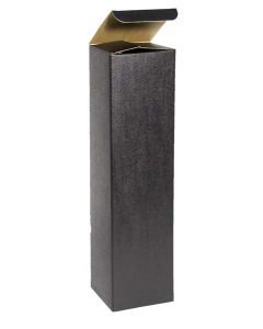 Italian Wine Packaging, 1 Bottle Box, "Nero" Matte Black Linen