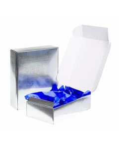 E-Commerce Boxes, Argento, 7-1/4" x 13-3/8" x 3-1/2"