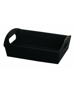 Cesto Trays, Italian Folding Trays, Black E-Flute