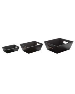 Italian Market Totes, "Seta Nero" Black Matte Linen